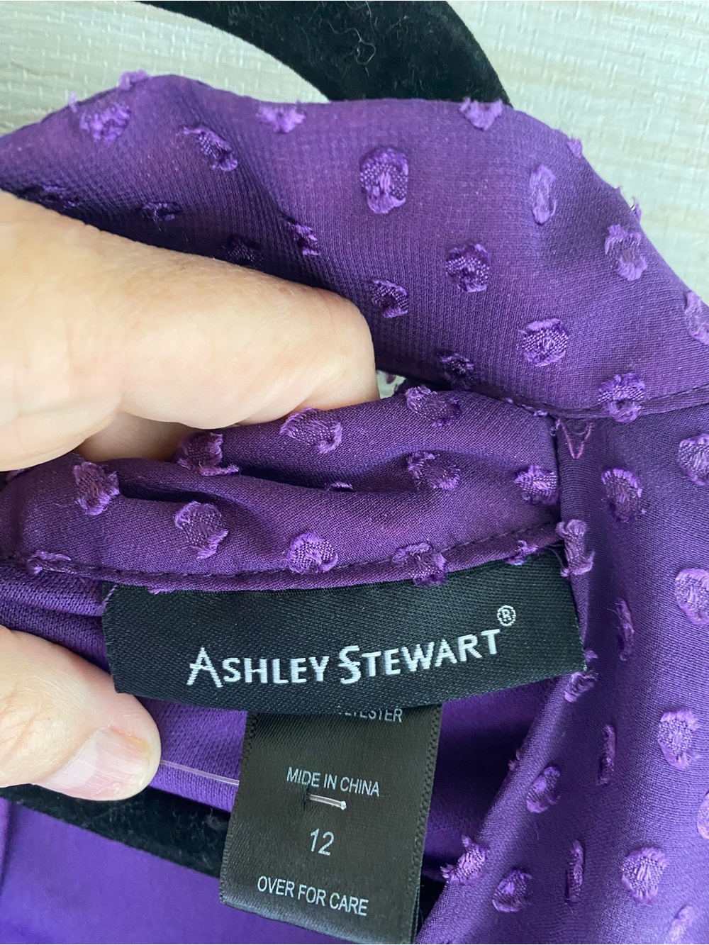 Ashley Stewart Plum Purple Ruffled Sleeve Jumpsuit - Picture 6 of 11